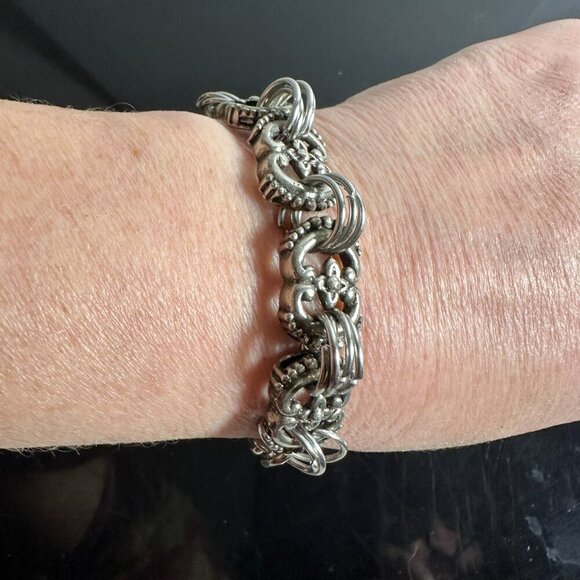 Chainmaille Bracelet Chain Mail Handmade Silver Link Bracelet Medium Gift NWT - Picture 6 of 10